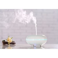 Binglinghua 100ml Round Mist Humidifier Ultrasonic Aroma Essential Oil Diffuser for Office Home Bedroom Living Room Study Yoga Spa (White) - B06XG38YQW
